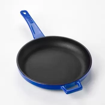 TURGLA TCB1220DCBL Turgla Cast Iron dia.7.75" h:1" Round Blue Cast ...