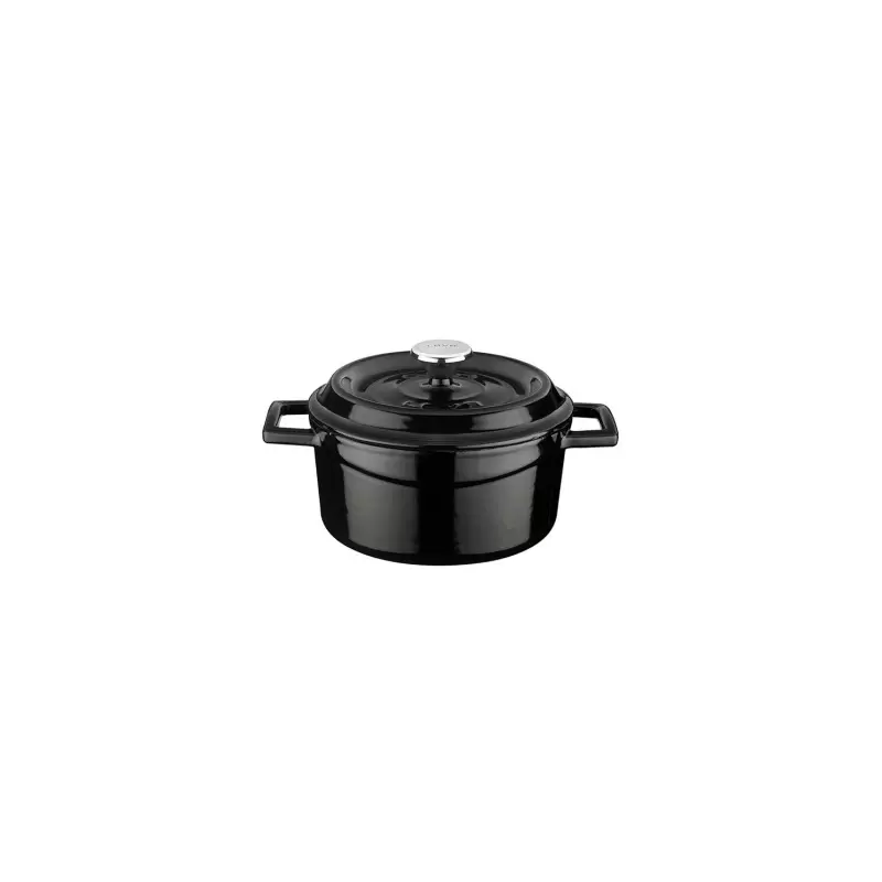 TURGLA TCB1114MBLK Turgla Cast Iron dia.5.5" h:2" 26 oz. Round Matt...