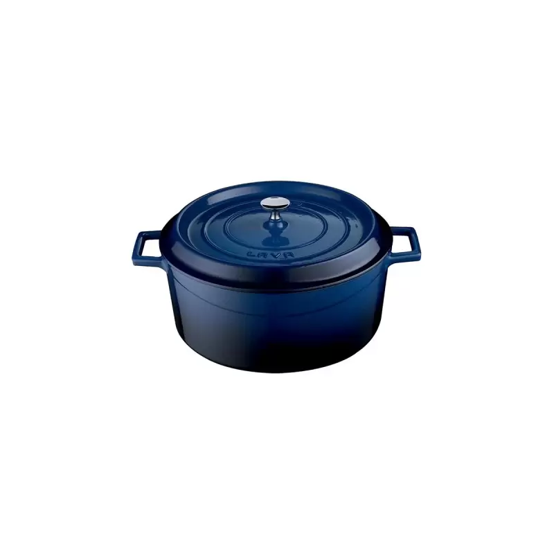 TURGLA TCB1114CBL Turgla Cast Iron dia.5.5" h:2" 26 oz. Round Blue ...