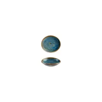 TURGLA SPH10KS Turgla Bone China Sapphire dia.11" Round Blue Porcel...