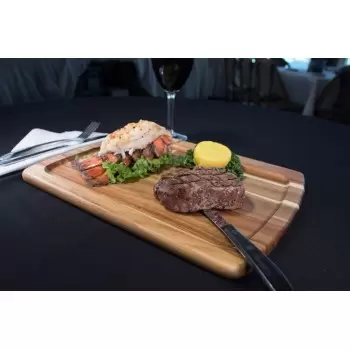 Pastry Chef's Boutique OTT119 Premium Acacia Dishwasher-Safe Wood E...