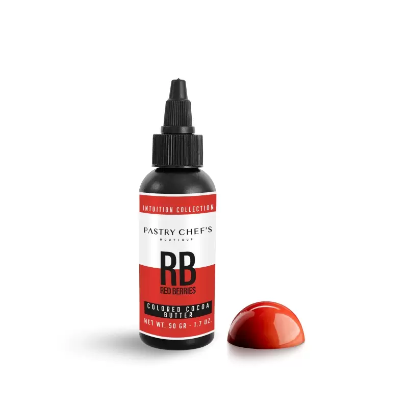 Red Berries - Intuition Collection Colored Cocoa Butter - Red Berries - 1.7 Oz - 50gr Red Berries - Intuition Collection Colored Cocoa Butter - Red Berries - 1.7 Oz - 50gr