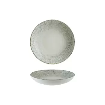 TURGLA S-MT-SWYBLM23CK Turgla Bone China Sway dia.9" h:2" 34 oz. Ro...