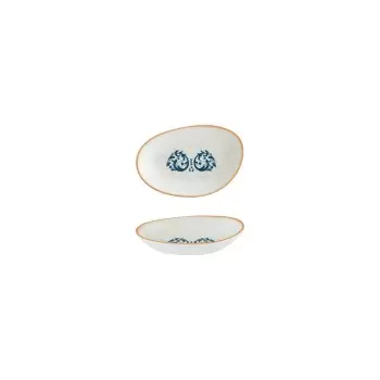 TURGLA S-MT-VIEVAO15OKY Turgla Bone China Viento 6" x 4" x h:1" Org...