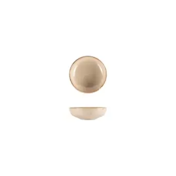 TURGLA SANHYG10CK Turgla Bone China Sand dia.4" h:0.75" 4 oz. Round...