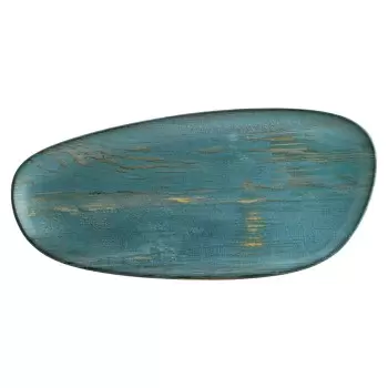 TURGLA MDRMTVAO36DT Turgla Bone China Madera 14" x 7" x h:1" Organi...