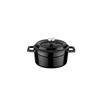 TURGLA TTMN10BLK Turgla Cast Iron dia.4" h:2" 13 oz. Round Black Ca...