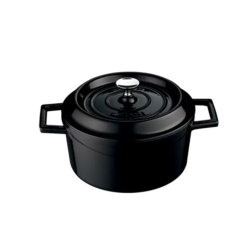 TURGLA TTMN20BLK Turgla Cast Iron dia.7.75" h:4" 3 qt. Round Black ...