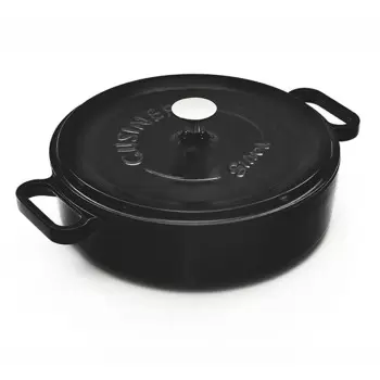 TURGLA TTMN12BLK1 Turgla Cast Iron dia.5" h:2.5" 18 oz. Round Matte...