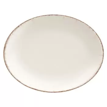 TURGLA C-E100MOV36OV-GMG Turgla Bone China Retro 14" x 11" x h:1" O...