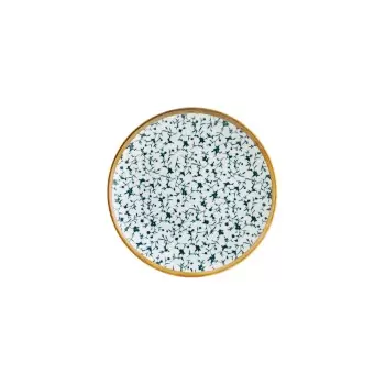 TURGLA CLFGRM23DZ Turgla Bone China Calif dia.9" Round Decorated Po...