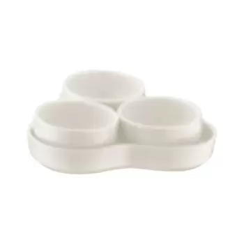 TURGLA BNC05YTB Turgla Bone China Banquet 5.25" x 5.25" x h:1" Oval...