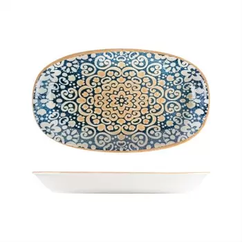 TURGLA ALHGRM34OKY Turgla Bone China Alhambra 13" x 7.5" x h:1.5" O...