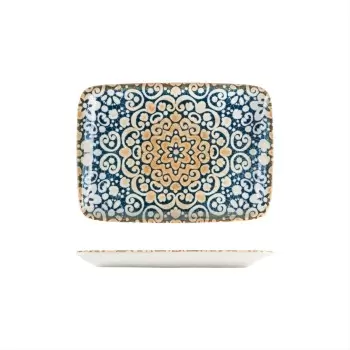 TURGLA ALHMOV26DT Turgla Bone China Alhambra 9" x 6" Rectangular De...