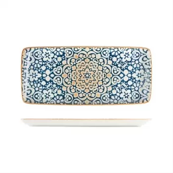 TURGLA ALHMOV35DT Turgla Bone China Alhambra 13.5" x 6" x h:0.75" R...