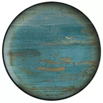 TURGLA MDRMTGRM25DZ Turgla Bone China Madera dia.10" Round Decorate...
