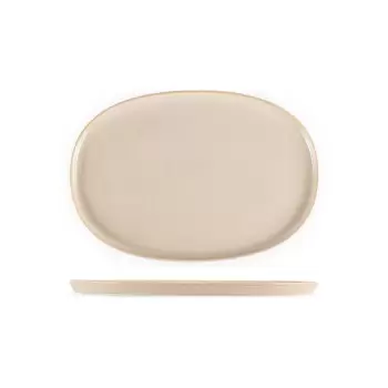 TURGLA SANHYG30OV Turgla Bone China Sand 12" x 6.25" x h:0.75" Oval...
