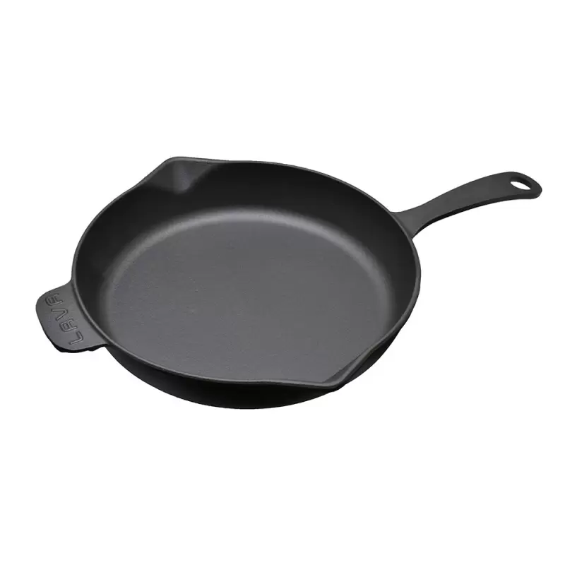 TURGLA SKRND28BLK Turgla Cast Iron dia.11" h:2" Round Matte Black C...