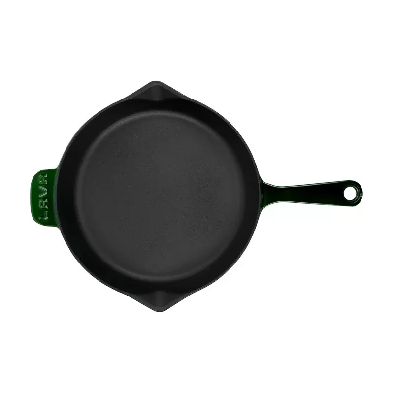 TURGLA SKRND28GRN Turgla Cast Iron dia.11" h:2" Round Green Cast Ir...