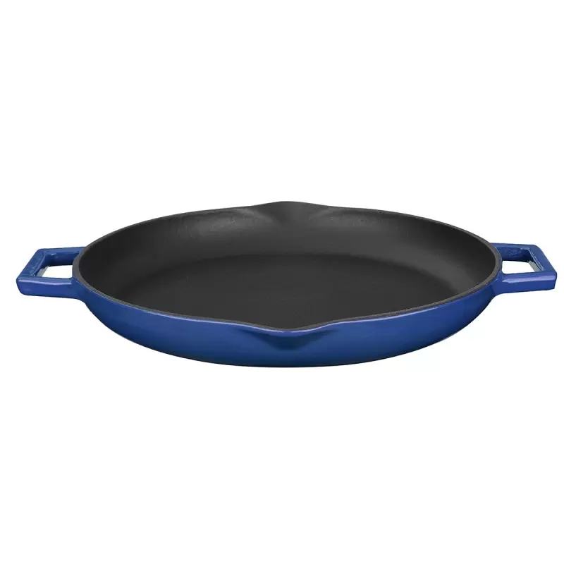 TURGLA TCB1330CBL Turgla Cast Iron dia.11.75" h:2" 3 qt. Round Blue...