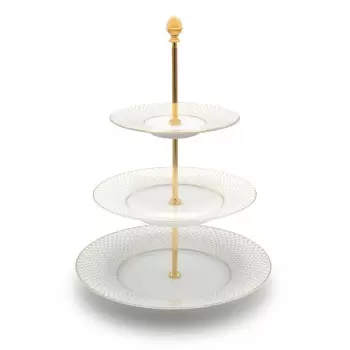 Jil Coquet MHV6268BBA141 Jil Coquet Rosace - Gold Tiered Cake Platt...