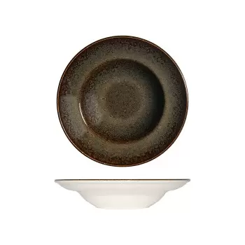 TURGLA OTIGRM30CK Turgla Bone China Tierra dia.11.75" h:2.5" 19 oz....