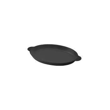 TURGLA TCB501824 Turgla Cast Iron 9.75" x 7.25" x h:1" Oval Black C...