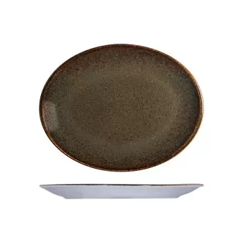 TURGLA OTIMOV31OV Turgla Bone China Tierra 12.25" x 9.5" x h:1" Ova...