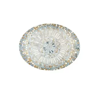 TURGLA S-MT-LUCMZMOV25OV Turgla Bone China Luca Mosaic Matte 9.75" ...