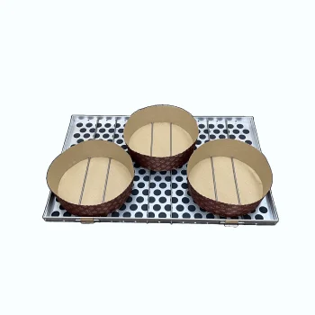 Girapanettoni Aluminum Panettone Baking Tray with Pin Locking Clamps - 18'' x 26''