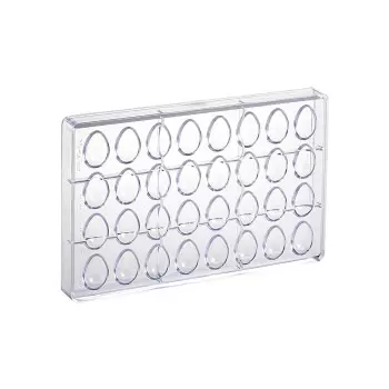 Pastry Chef's Boutique PCB896 Polycarbonate Smooth Oval Egg Chocola...
