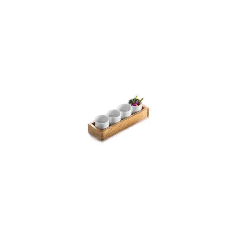 Pordamsa V0705-4610 Pordamsa Zen Set 4 Degus 27 x 9 cm