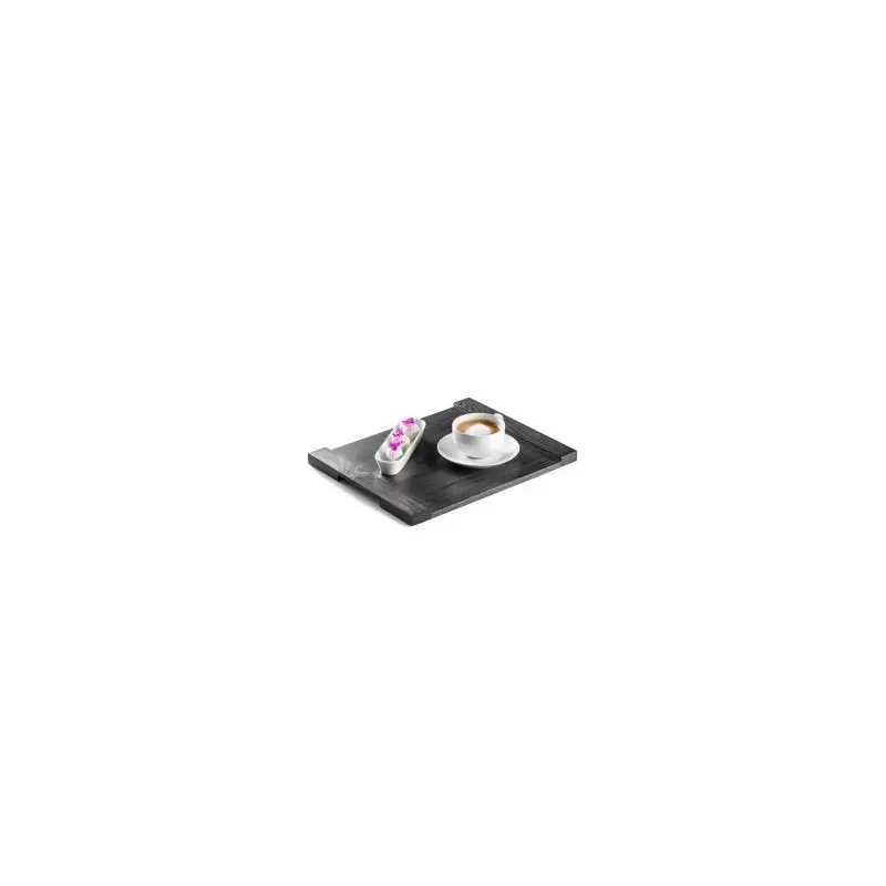 Pordamsa A1062-3830W Pordamsa Wengue Tray Straight Handle 38 x 30 cm