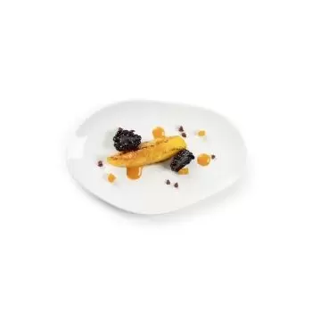Pordamsa V0333-0118 Pordamsa Wave Oval Flat Plate 18 x 12 cm