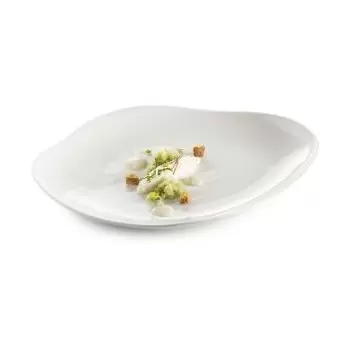Pordamsa V0333-0128 Pordamsa Wave Deep Plate Wo/Ring 32 x 23 cm