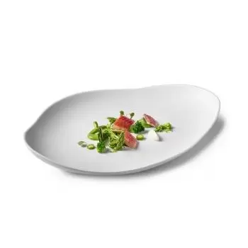 Pordamsa M0333-0128 Pordamsa Wave Deep Plate Wo/Ring Mat 32 x 23 cm