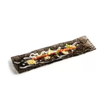 Pordamsa XGLAS-442 Pordamsa Terra Glass Tray 42 x 12 cm