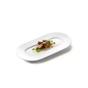 Pordamsa V1400-0427 Pordamsa Summum Oval 3 Appet. Tray 27 x 14 cm