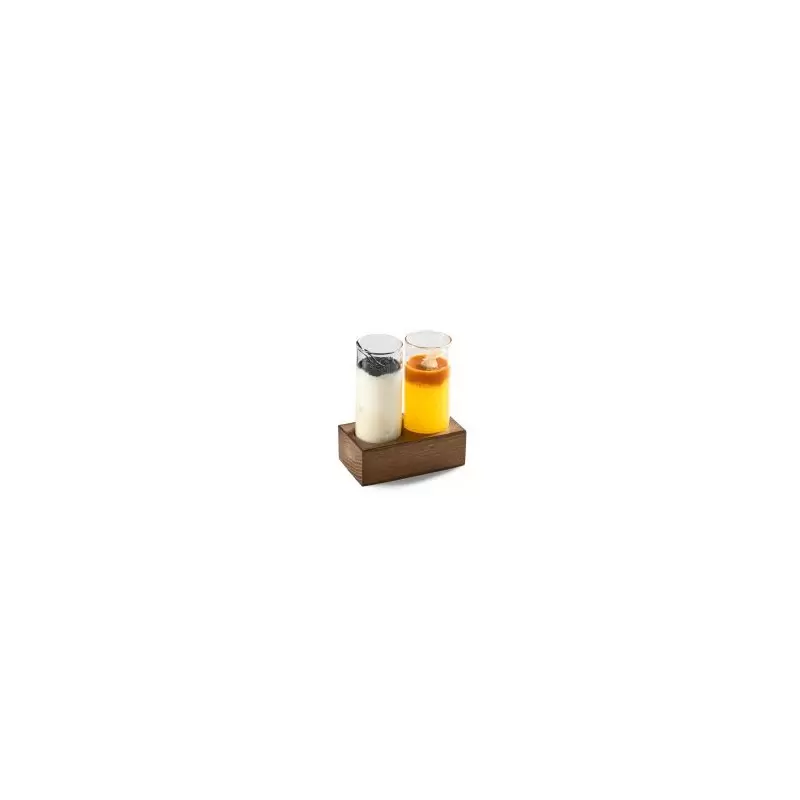 Pordamsa A1062-2100RF Pordamsa Set 2 Boro Schnapps - Walnut Tray 8 ...