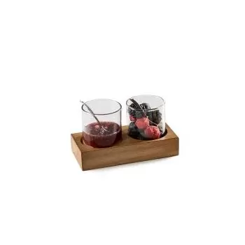 Pordamsa A1062-2102RF Pordamsa Set 2 Apper.Boro - Walnut Tray - Sp ...