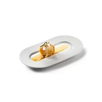 Pordamsa V1400-0427MAT Pordamsa Sphere Oval 3 Appet. Tray Mat 27 x ...