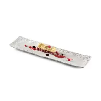 Pordamsa V0122-0626 Pordamsa Roca Rect Tray Mat/Gloss 38 x 9 cm
