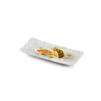 Pordamsa V0122-0625 Pordamsa Roca Rect Tray Mat/Gloss 22 x 10 cm