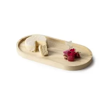 Pordamsa A1062-298 Pordamsa Nature Wood Tray 29.8 x 14.8 x 2 cm
