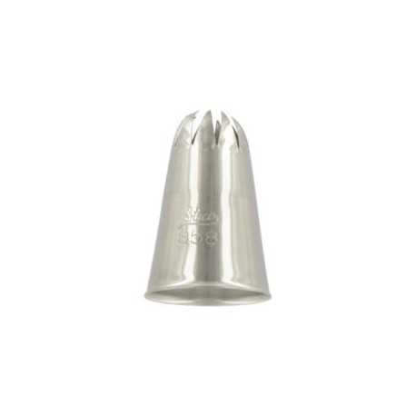 Ateco 858 Ateco 858 - Closed Star Pastry Tip .63'' Opening Diameter- Stainless Steel Closed Star Pastry Tips