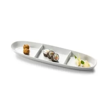 Pordamsa V0888-0634 Pordamsa Bistro Triple Tray 39 x 11 cm