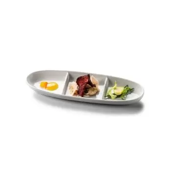 Pordamsa V0888-0633 Pordamsa Bistro Triple Tray 28 x 9 cm