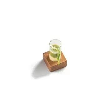 Pordamsa A1062-1100RF Pordamsa One Boro Schnap - Walnut Tray 5 x 5 cm