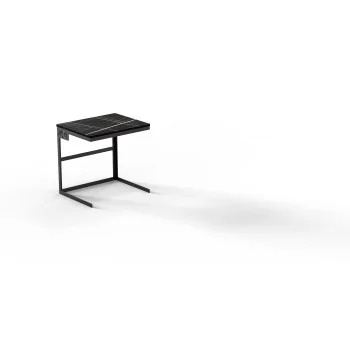 Moa Design MOAMN12.NER-06 Moa Alzata Modern Minimalist Line Black S...