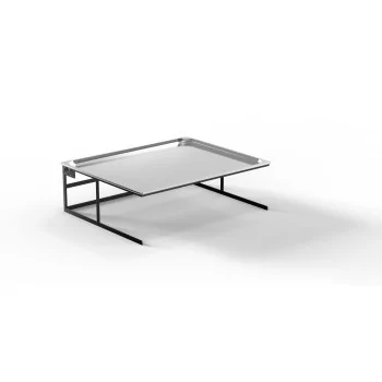 Moa Design MOAMN21.NER-01 Moa Alzata Modern Minimalist Line Black S...